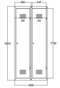 Garderobenschrank  A5050 - 3