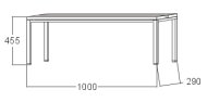 Garderobenbank A6280 - Breite 1000 mm - 2