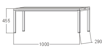 Garderobenbank A6280 - Breite 1000 mm - 2