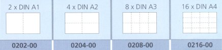 Fachteiler für Planschränke CP, von DIN A0 in 16x DIN A4 - 2