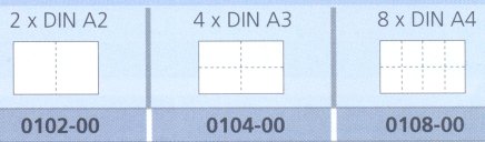 Fachteiler für Planschränke CP, von DIN A1 in 8x DIN A4 - 2