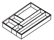 Schubladeneinsatz aus Kunststoff PIT 450 - 2