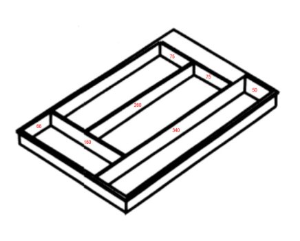 Schubladeneinsatz aus Kunststoff PIT 580 - 2