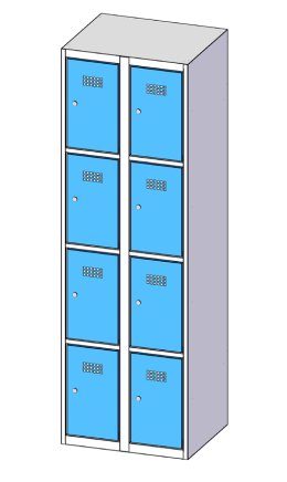 Schließfachschrank  XS68-18 - 3