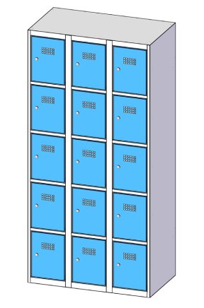 Schließfachschrank  XS95-18 - 3