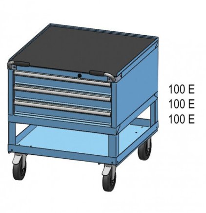 Werkstatt-Schubladenschrank, fahrbar ZBM 39-1 - 2