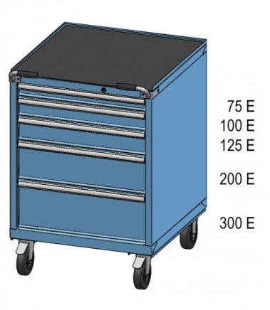Werkstatt-Schubladenschrank, fahrbar ZBM 84-1 - 2