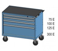 Werkstatt-Schubladenschrank, fahrbar ZCM 69-1 - 2