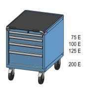 Werkstatt-Schubladenschrank, fahrbar ZEM 59-2 - 2