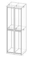 Garderobenschrank  XS54-18P - 5