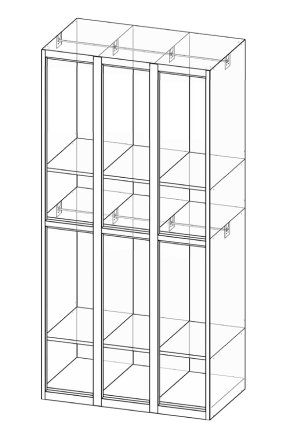 Garderobenschrank  XS76-18 - 4