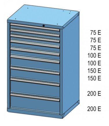 Schubladenschrank ZD 120-4 - 2