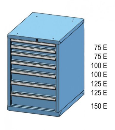 Schubladenschrank ZE 84-7 - 2