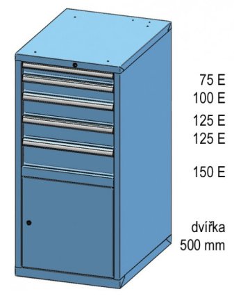 Schubladenschrank ZE 120-2 - 2