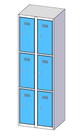 Schließfachschrank  XS66-18 - 3