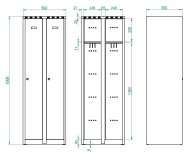 Garderobenschrank  A4238 - 8