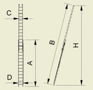 Seilzugleiter Eurostyl 7316, 2-teilig - 2