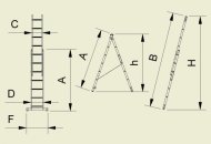 Mehrzweckleiter Forte, 2-teilig (4 Modelle) - 2