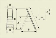 Stufenleiter Forte, einseitig begehbar (6 Modelle) - 2