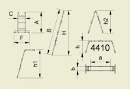 Gelenkleiter Forte 4413, 4-teilig - 2