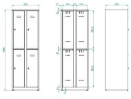 Garderobenschrank  A8232 - 2