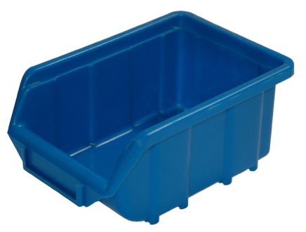Sichtlagerkästen Ecobox small,  Farbe blau - 1