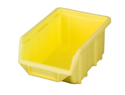 Sichtlagerkästen Ecobox small,  Farbe gelb - 1