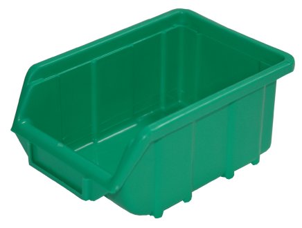 Sichtlagerkästen Ecobox small,  Farbe grün - 1