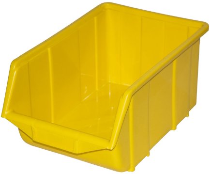 Sichtlagerkästen Ecobox large,  Farbe gelb - 1