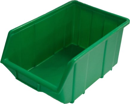 Sichtlagerkästen Ecobox large,  Farbe grün - 1