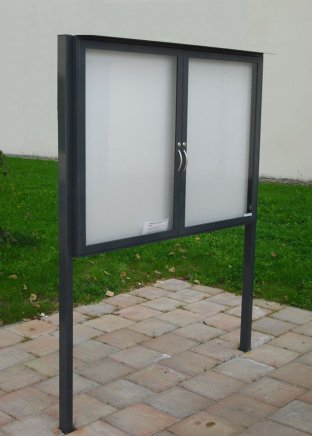 Infovitrine DXL120-48, doppelflügelig, beidseitig einsehbar - 4