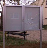 Infovitrine XML40-12, doppelflügelig, einseitig einsehbar - 4