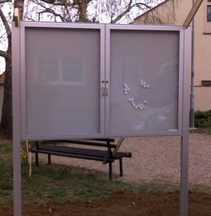 Infovitrine XML40-12, doppelflügelig, einseitig einsehbar - 4