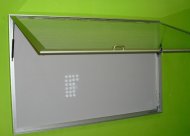 Infovitrine DL120, Tiefe 120 mm, einflügelig, beidseitig einsehbar, (7 Modelle) - 2