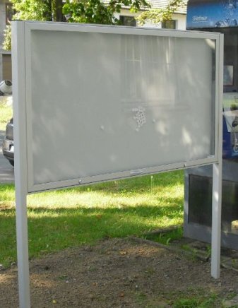 Infovitrine DL120, Tiefe 120 mm, einflügelig, beidseitig einsehbar, (7 Modelle) - 4