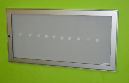 Infovitrine DM80, einflügelig, beidseitig einsehbar, Tiefe 80 mm (6 Modelle) - 2