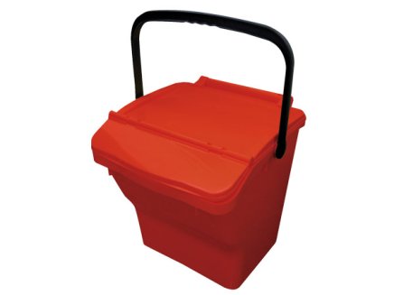 Mültrennbehälter Urba Plus - Farbe Rot - 1