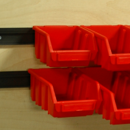 Sichtlagerkästen Ergobox 2L - Farbe rot - 2