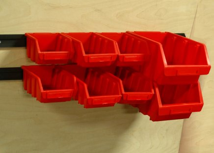 Sichtlagerkästen Ergobox 2L - Farbe rot - 3