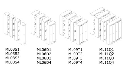 Schließfachschrank Bisley ML11Q4 - 3