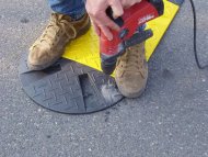 Stahlstrebe für Fahrbahnschweller 30 km/h - 2
