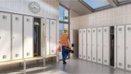 Garderobenschrank Sum 420 W mit untergebauter Sitzbank P421 W - 6