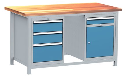 Werkbank mit Container,  DPJ 102 - 1