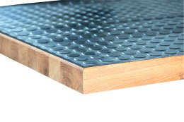 Arbeitsplatte, Buchen-Leimholz mit Gummi 2000 x 750 mm