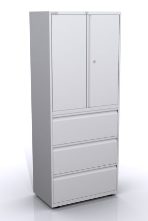Kombischrank mit Flügeltüren und Schubladen SYC08/36D/3 - 1