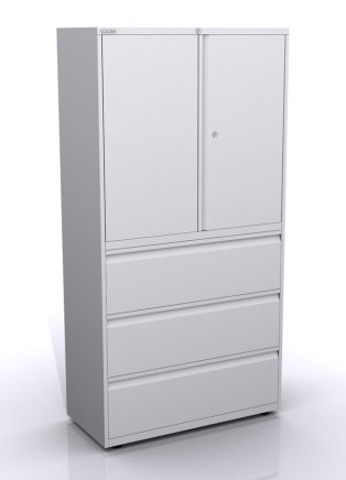 Kombischrank mit Flügeltüren und Schubladen SYC10/36D/3 - 1