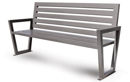 Parkbank aus Metall Seo - 1