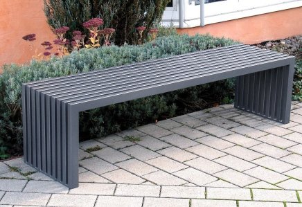 Parkbank aus Metall Saturn - 1