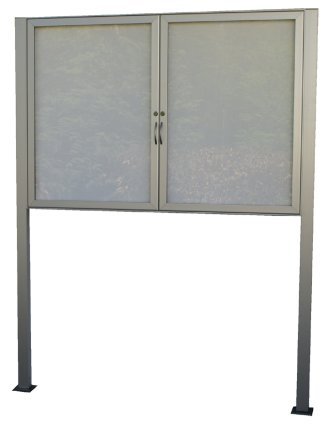 Infovitrine HDO40 - 24 x A4, beidseitig, doppelflügelig - 1