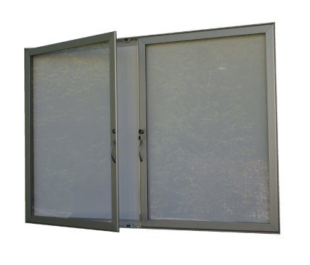 Infovitrine HD60 - 24 x A4, einseitig, doppelflügelig - 1